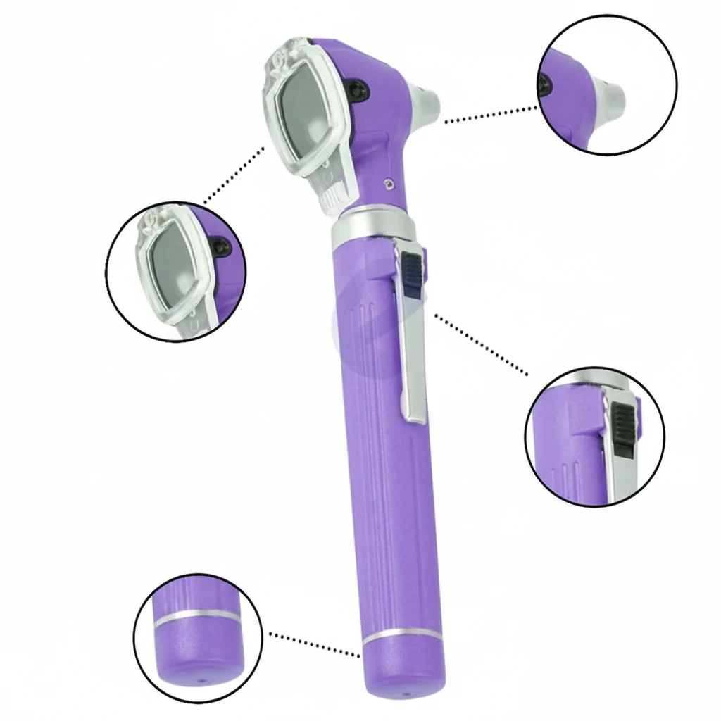 mini otoscope purple color mini otoscope purple color